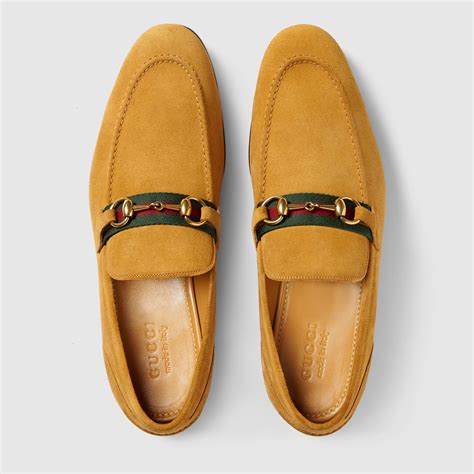 mens suede gucci loafers|men's Gucci bit loafer.